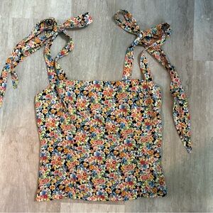 Reformation floral crop top